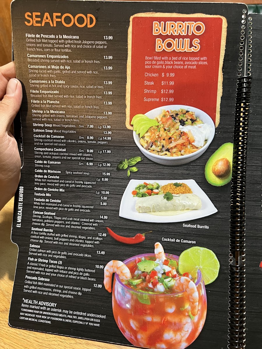 El Molcajete Mexican Restaurant Menu - Image 2